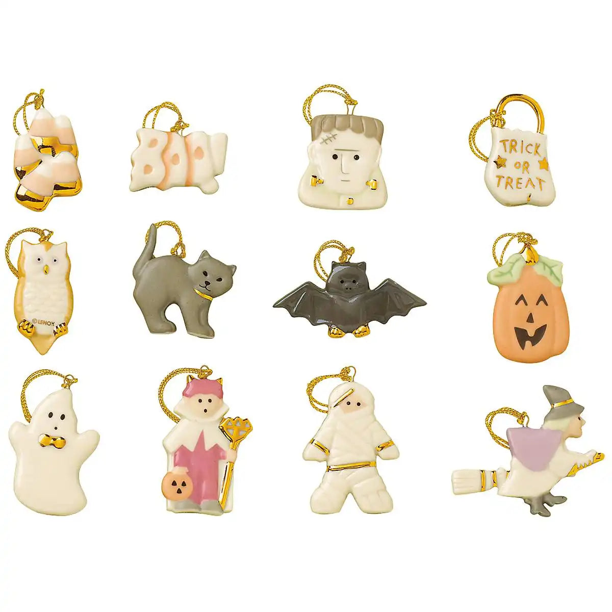 Trick or Treat 12-Piece Mini Ornament Set