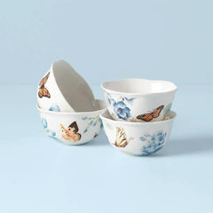 Butterfly Meadow Blue Dessert Bowls, Set of 4