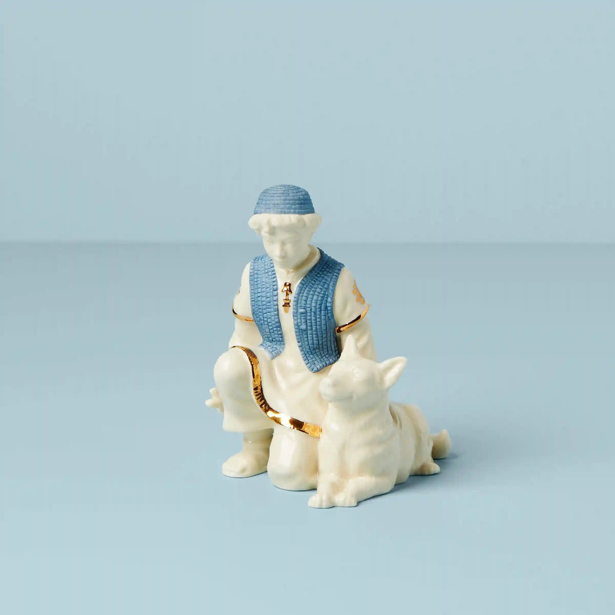 First Blessing Nativity Shepherd & Dog Figurine