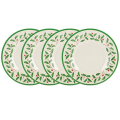Holiday Melamine Accent Plates, Set of 4