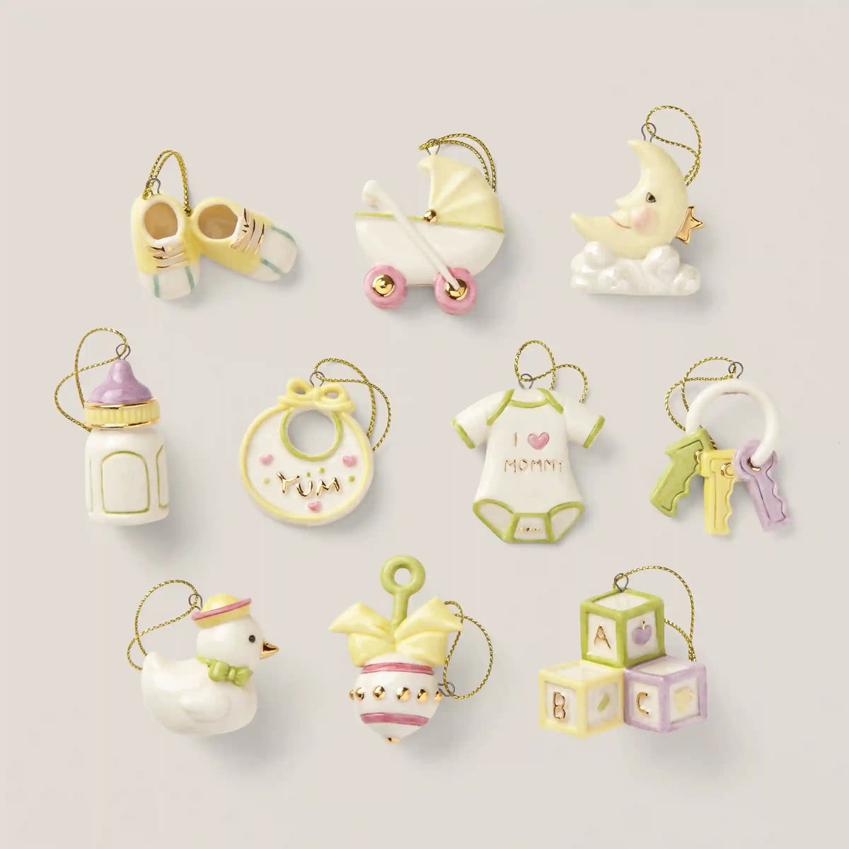Baby Memories 10-Piece Mini Ornament Set