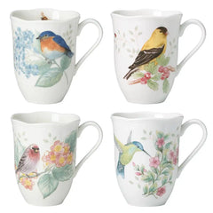 Butterfly Meadow Flutter Mugs, Set of 4
