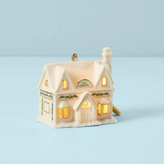 Christmas Village Toy Shop Lit Ornament
