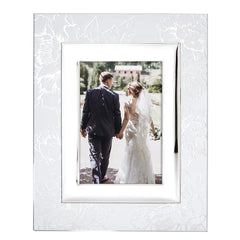 Silver Peony 5x7 Photo Frame