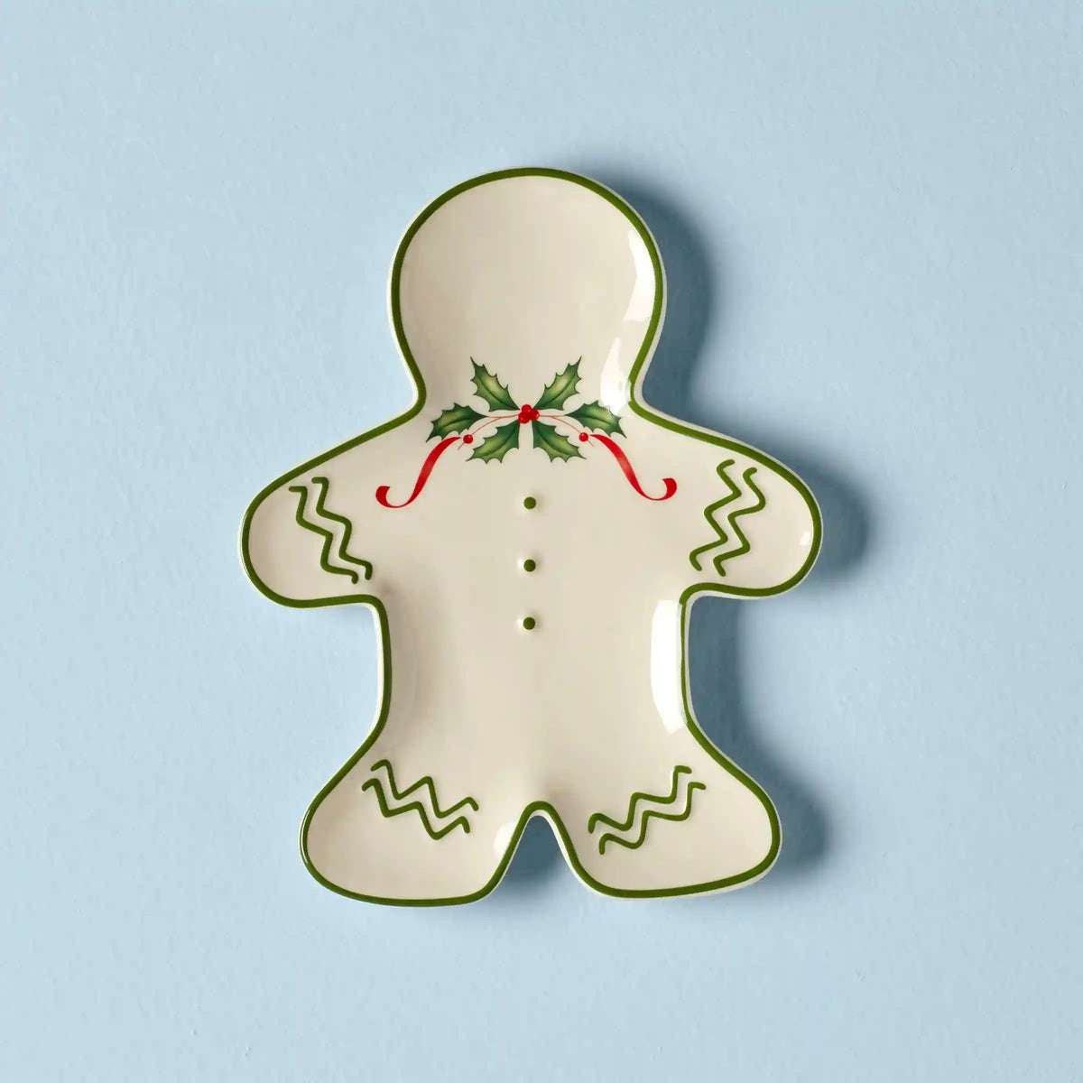 Holiday Gingerbread Man Accent Plate