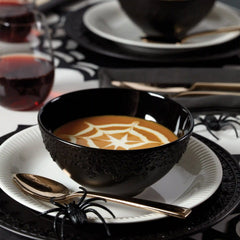 Chelse Muse Fleur Black All-Purpose Bowls, Set of 4