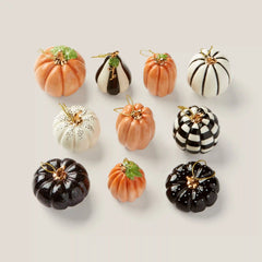 Pumpkin 10-Piece Mini Ornament Set