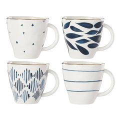 Blue Bay Dessert Mugs, Set of 4