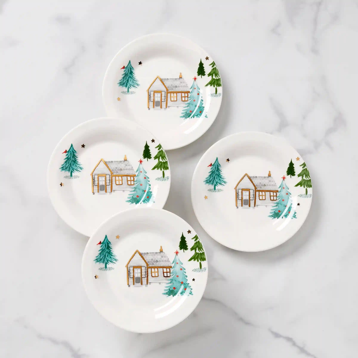Balsam LaneTidbit Plates, Set of 4