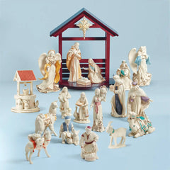 First Blessing Nativity Town Water Well Figurine