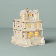 Mistletoe Park Victorian Mansion Lit Figurine
