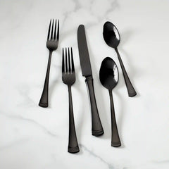 Portola Black Mirror 20-Piece Flatware Set
