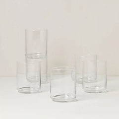 Tuscany Classics Stackable Clear Tall Glasses, Set of 6