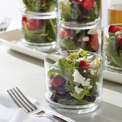 Tuscany Classics Stackable Clear Short Glasses, Set of 6