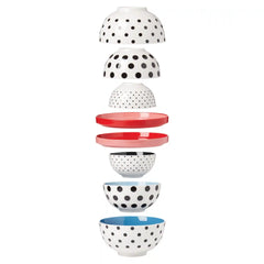 On The Spot 8-Piece Nesting Dinnerware Set