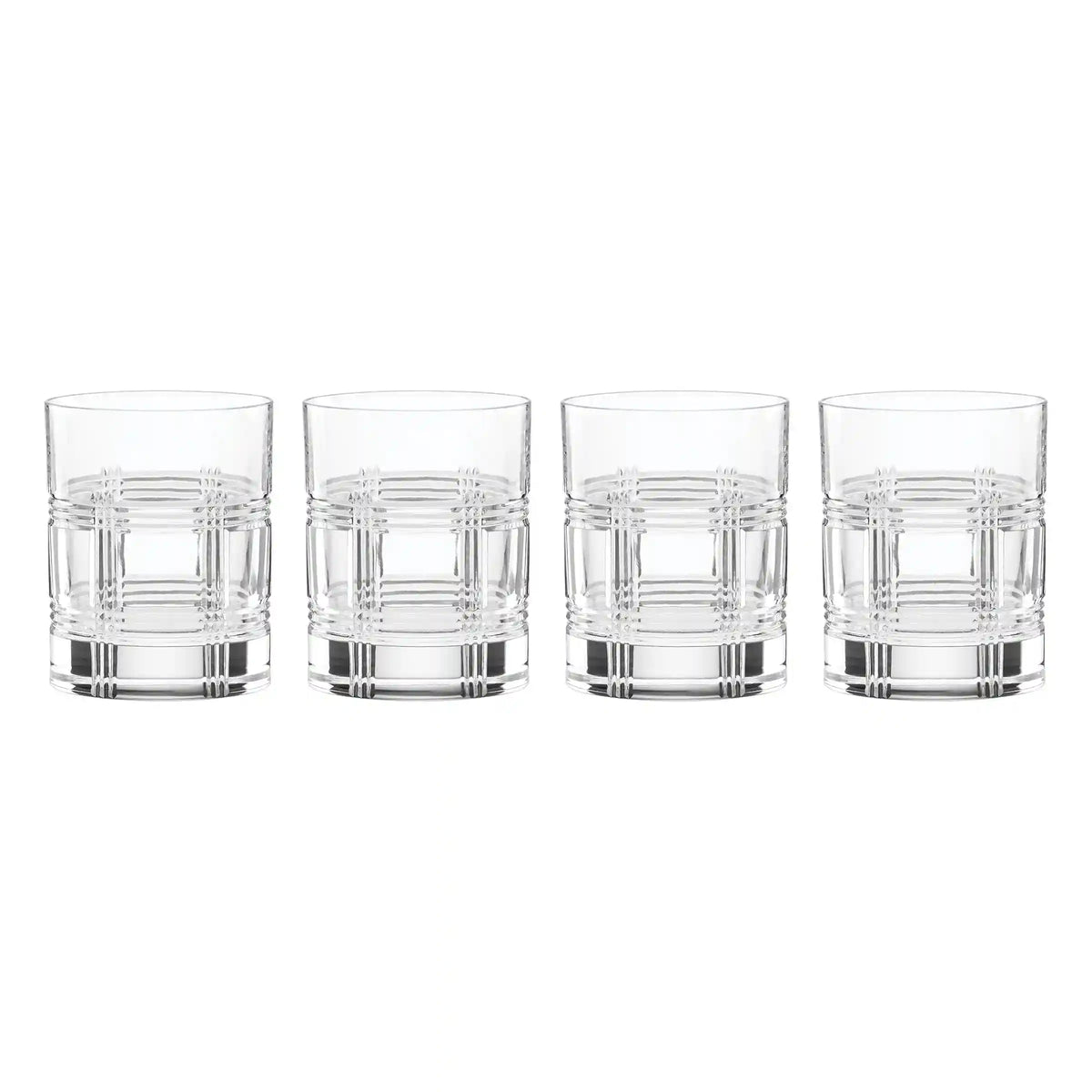 Hudson Crystal Double Old-Fashioned Glasses, Set of 4