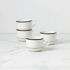 Make It Pop Black & White Mugs, Set of 4