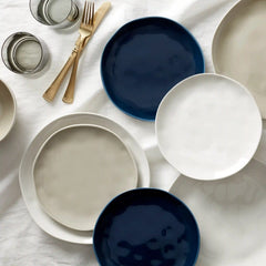 Bay Colors Grey Accent Plates, Set of 4