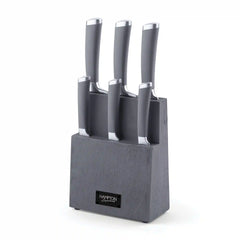 Beton 7-Piece Cutlery Block Set