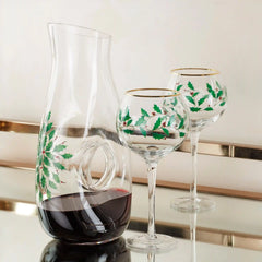Holiday 3-Piece Decanter & Wine Glass Set
