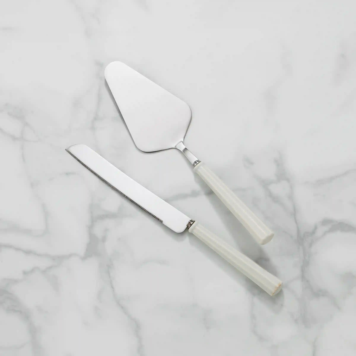 French Perle Scallop 2-Piece Dessert Set
