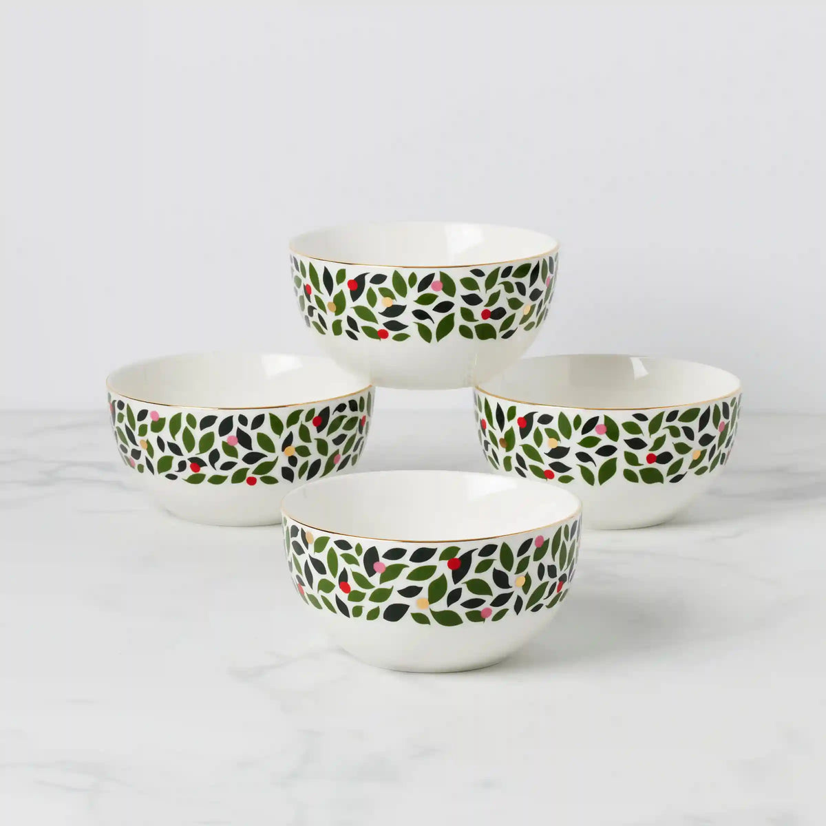 Evergreen Cereal Bowls, Set of 4