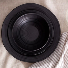 Ridge Black Salad Plate