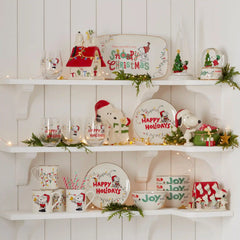Snoopy Christmas 12-Piece Dessert Set