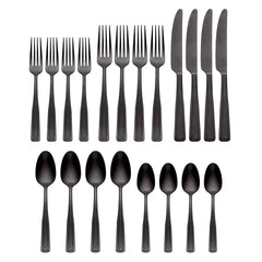 Reid Black Vintage 20-Piece Flatware Set