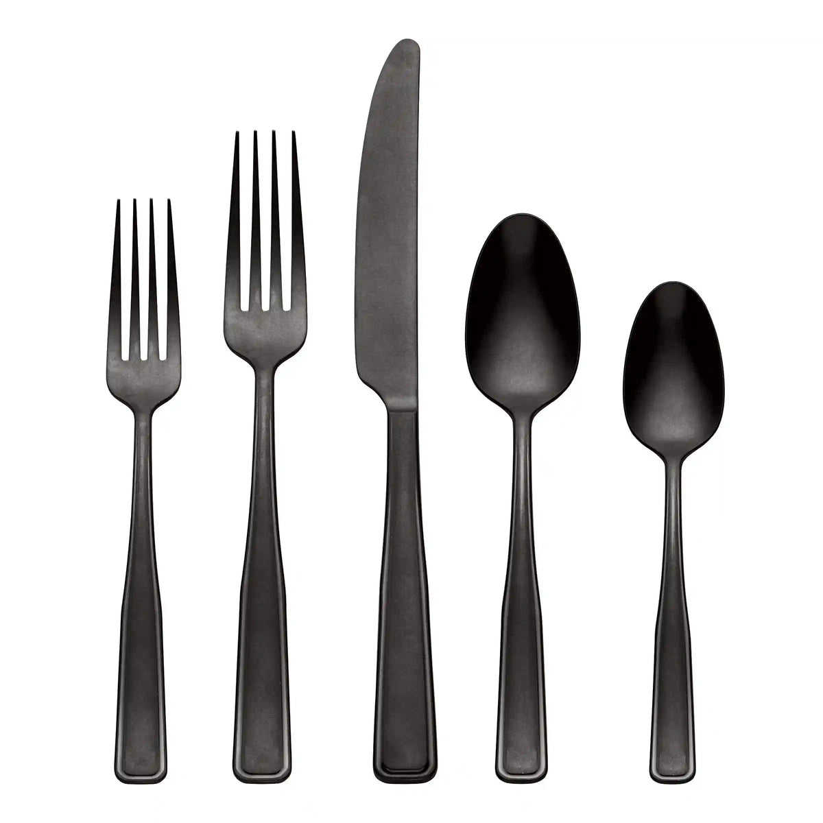 Reid Black Vintage 20-Piece Flatware Set