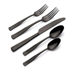 Reid Black Vintage 20-Piece Flatware Set