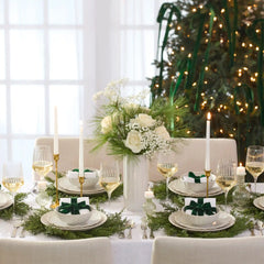 French Perle Scallop White 12-Piece Dinnerware Set