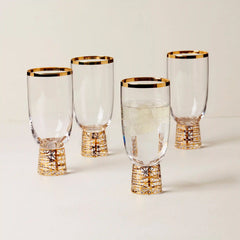 Tuscany Classics Gold Frost All-Purpose Glasses, Set Of 4