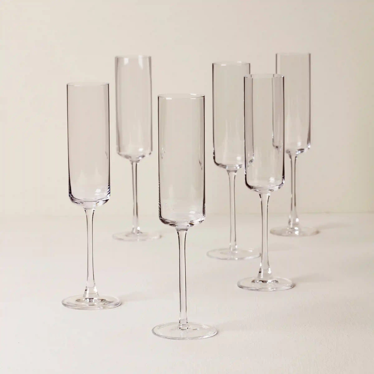 Tuscany Classics Straight Flute Glasses, Set of 6
