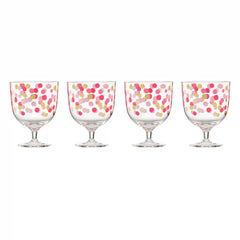 It's Raining Confetti Short Wine Glasses, Set of 4