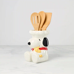 Chef Snoopy Figural Utensil Crock 4-Piece Set