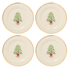 Holiday Tree Accent Plates, Set of 4