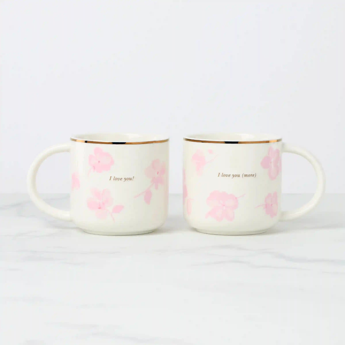 Spring Pansies Mugs, Set of 2
