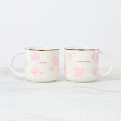 Spring Pansies Mugs, Set of 2