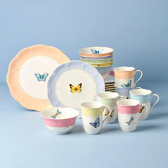 Butterfly Meadow Color 24-Piece Dinnerware Set