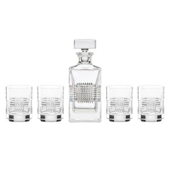 Sloane Crystsal 5-Piece Whiskey Set
