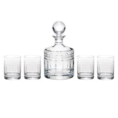 Tempo Crystal 5-Piece Whiskey Set
