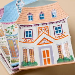 Lenox Spice Village House Accent Plates, Set of 4