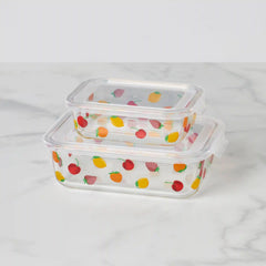 Tutti Fruity 4-Piece Serve & Store Dish Set