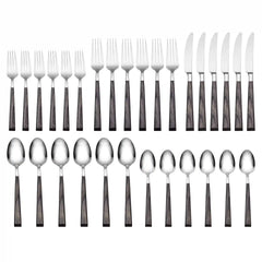 Coronado Charcoal 30-Piece Flatware Kit