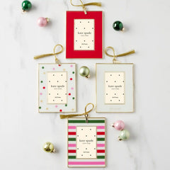 Be Jolly Stripe Mini Photo Frame Ornament