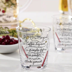 Make Merry Double Old-Fashioned Glasses, Set of 4