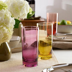 Golden Hour Highball Glasses, Set of 4