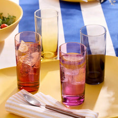 Golden Hour Highball Glasses, Set of 4