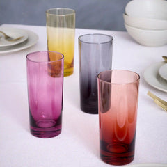 Golden Hour Highball Glasses, Set of 4